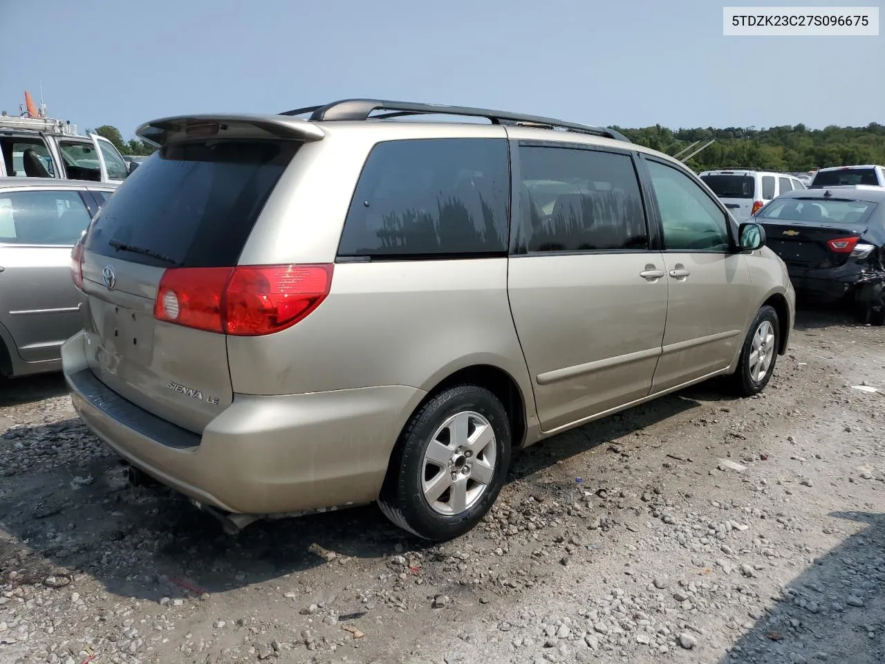 2007 Toyota Sienna Ce VIN: 5TDZK23C27S096675 Lot: 70281664