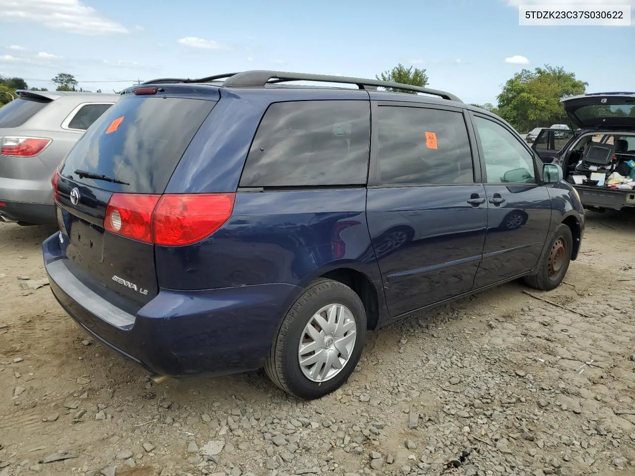 5TDZK23C37S030622 2007 Toyota Sienna Ce