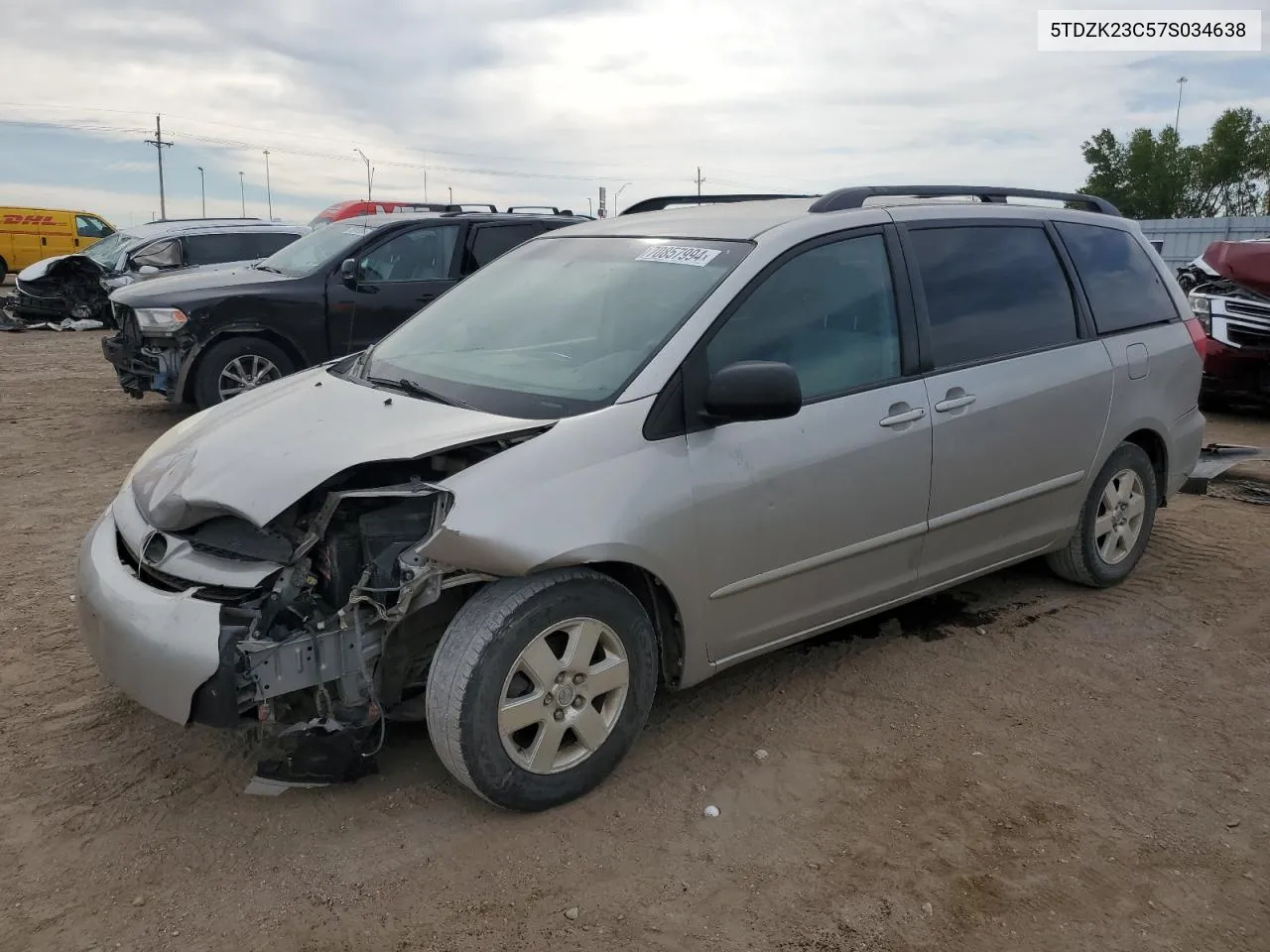 2007 Toyota Sienna Ce VIN: 5TDZK23C57S034638 Lot: 70857994