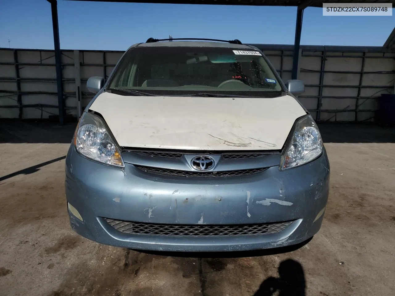 5TDZK22CX7S089748 2007 Toyota Sienna Xle