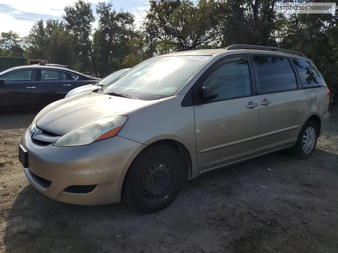 5TDZK23C67S000501 2007 Toyota Sienna Ce