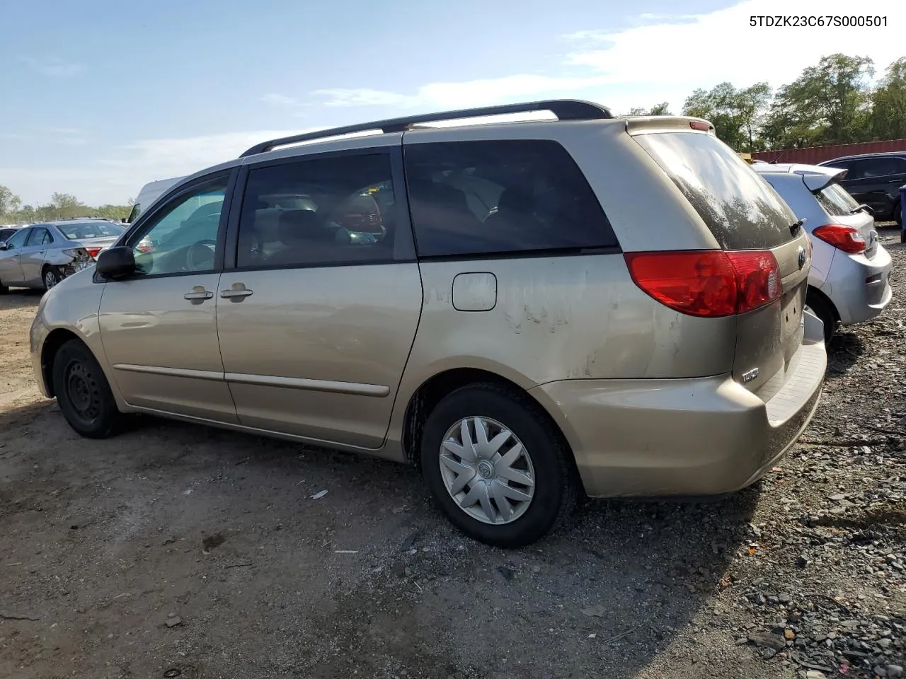 5TDZK23C67S000501 2007 Toyota Sienna Ce