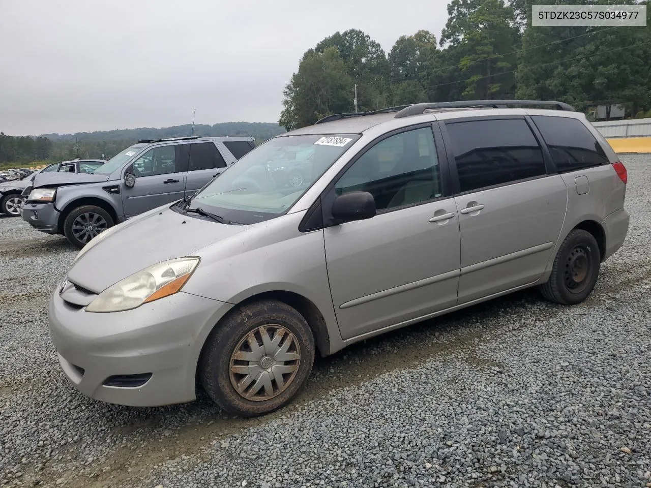 5TDZK23C57S034977 2007 Toyota Sienna Ce