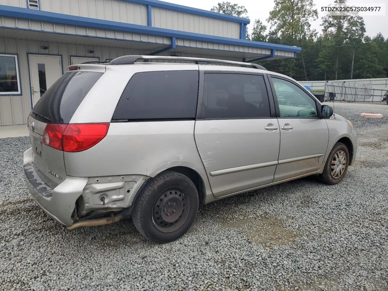 2007 Toyota Sienna Ce VIN: 5TDZK23C57S034977 Lot: 72187934