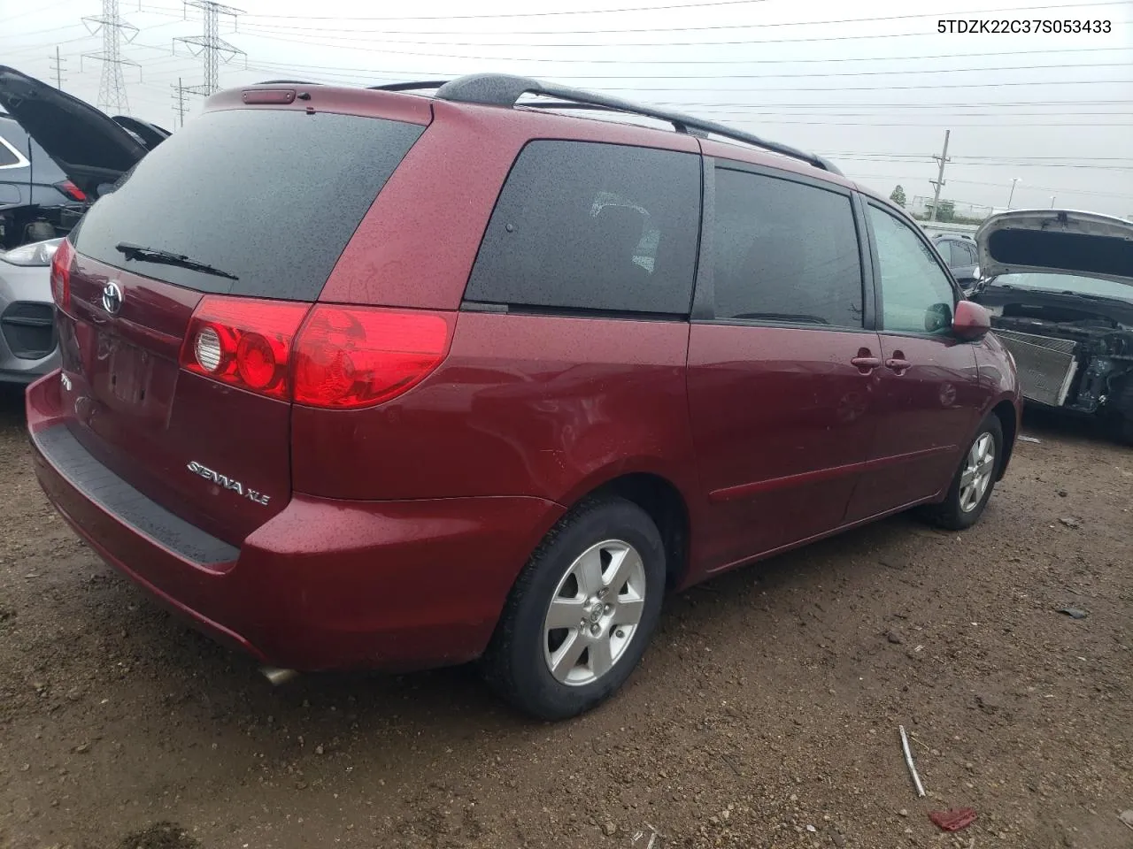 2007 Toyota Sienna Xle VIN: 5TDZK22C37S053433 Lot: 72641954