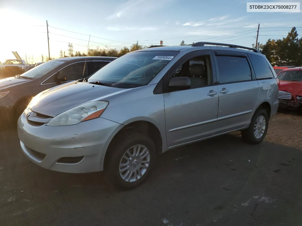 2007 Toyota Sienna Le VIN: 5TDBK23CX7S008277 Lot: 73009364