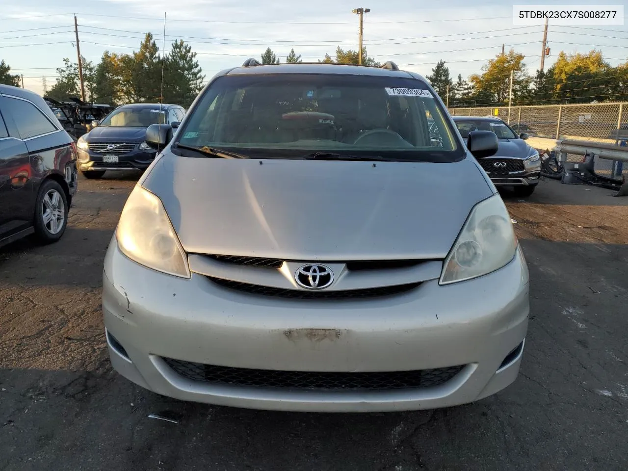 2007 Toyota Sienna Le VIN: 5TDBK23CX7S008277 Lot: 73009364