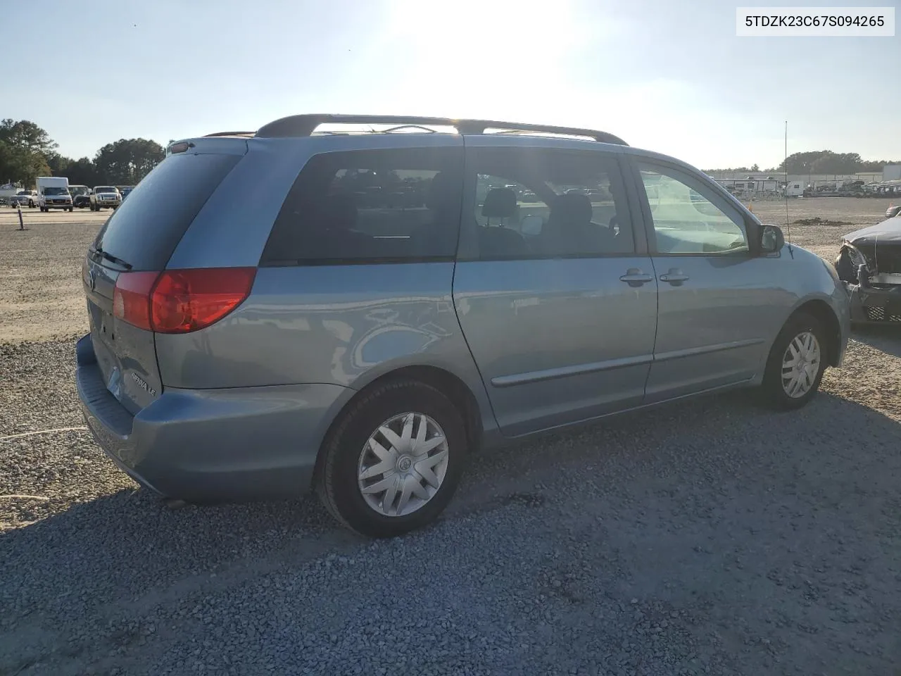 2007 Toyota Sienna Ce VIN: 5TDZK23C67S094265 Lot: 73089764