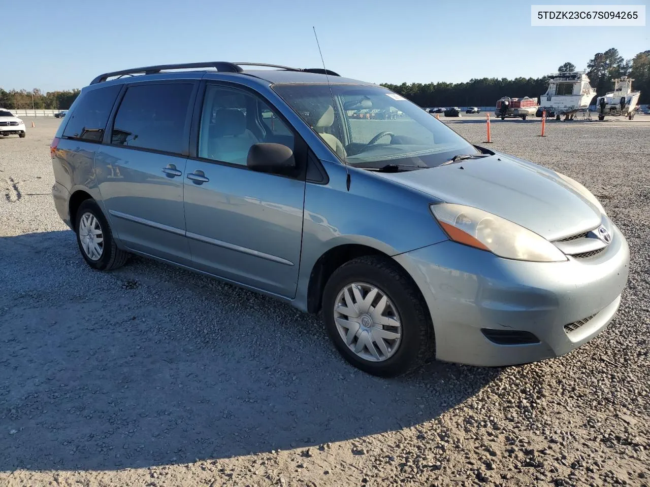 2007 Toyota Sienna Ce VIN: 5TDZK23C67S094265 Lot: 73089764