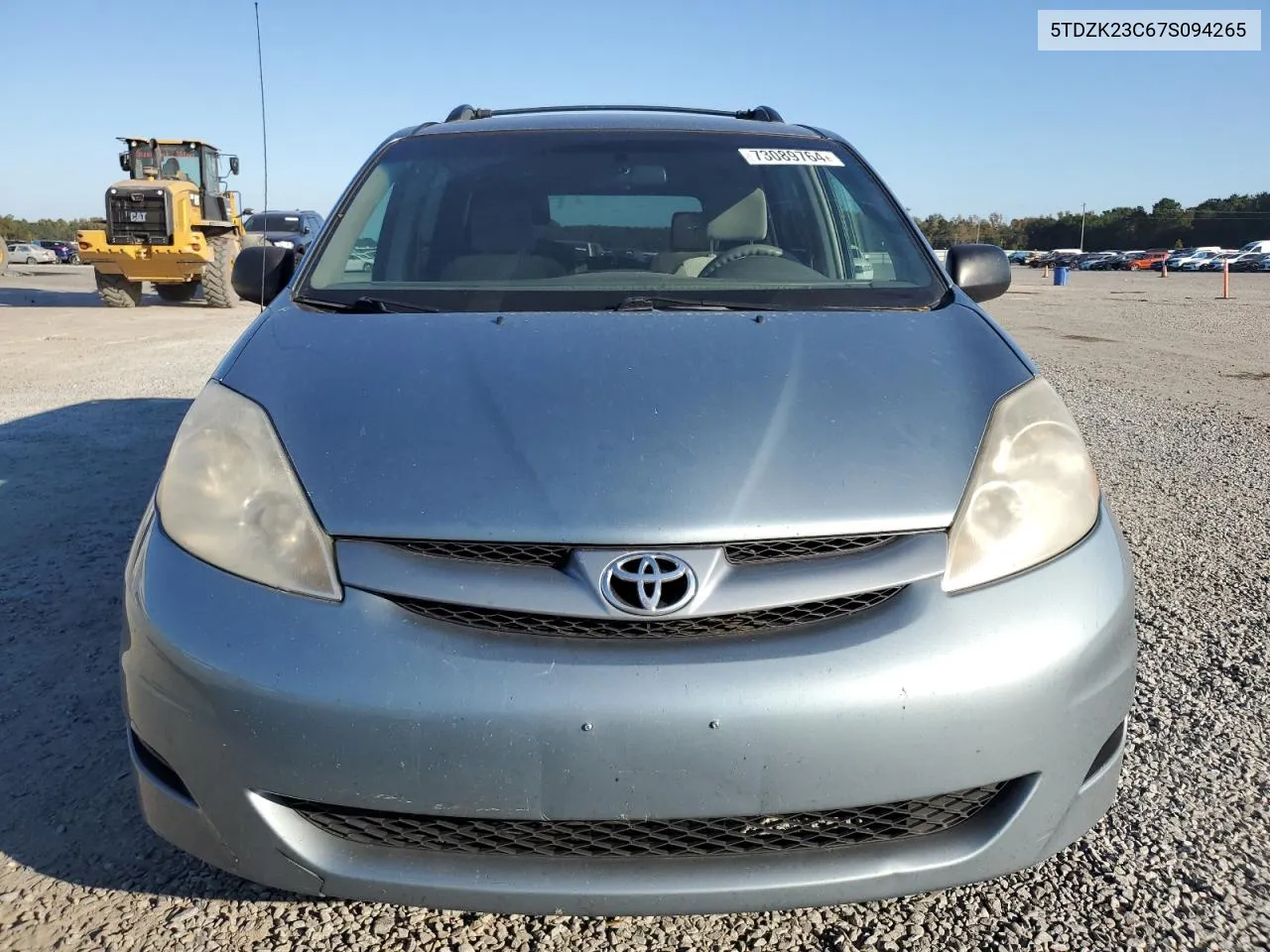 2007 Toyota Sienna Ce VIN: 5TDZK23C67S094265 Lot: 73089764