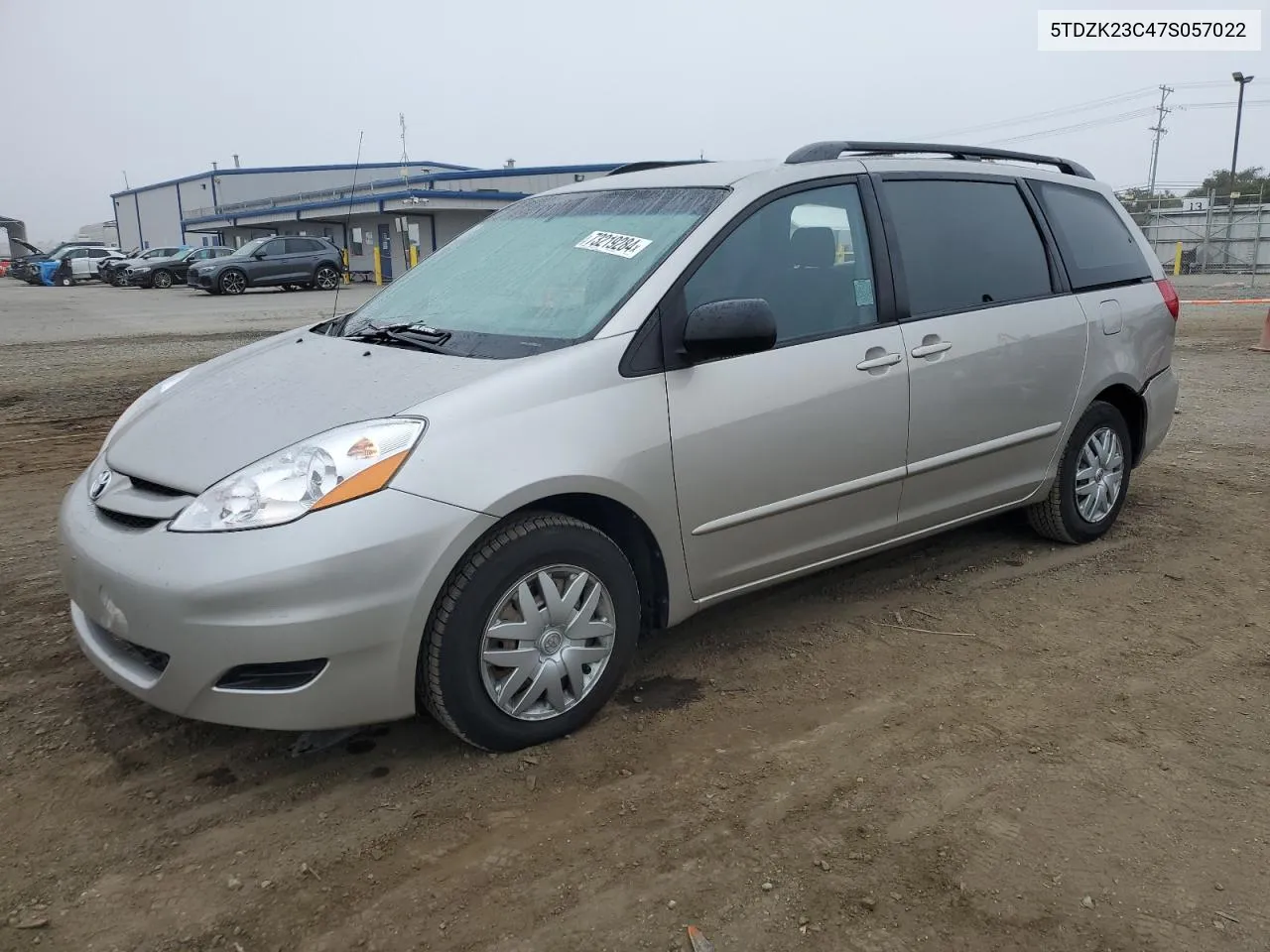 2007 Toyota Sienna Ce VIN: 5TDZK23C47S057022 Lot: 73219284