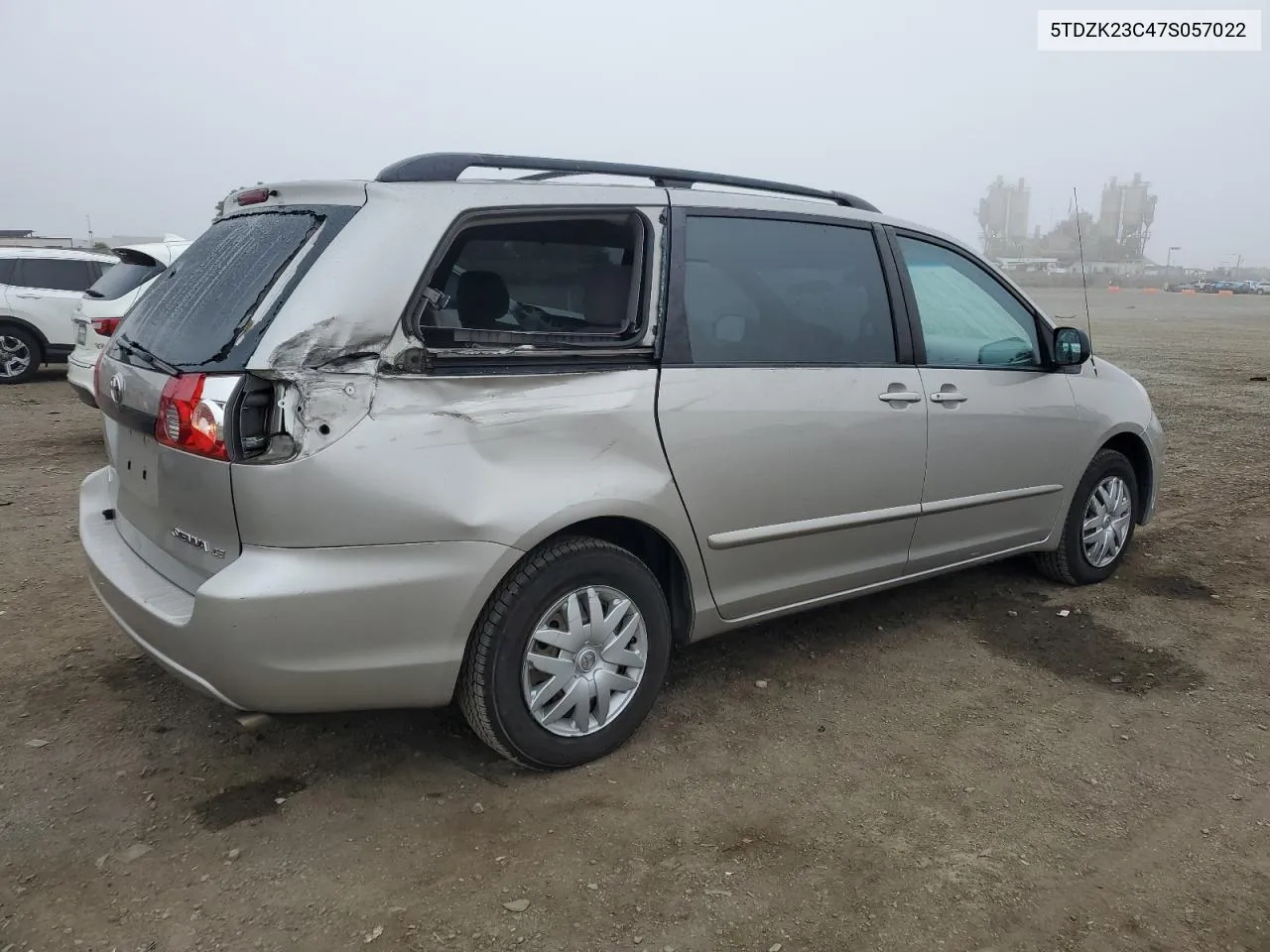 2007 Toyota Sienna Ce VIN: 5TDZK23C47S057022 Lot: 73219284