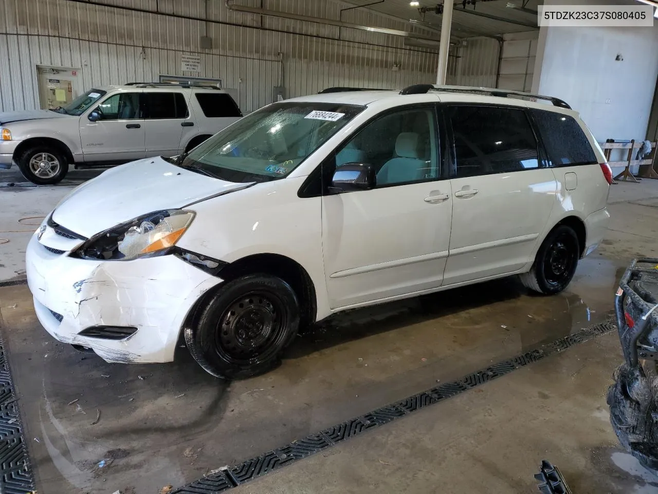 2007 Toyota Sienna Ce VIN: 5TDZK23C37S080405 Lot: 76884244