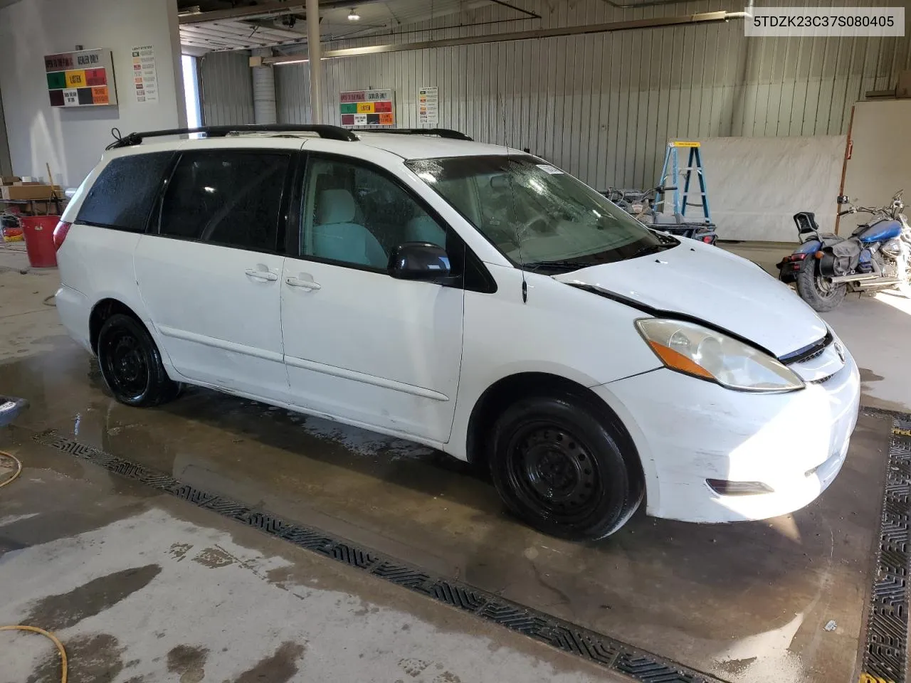 2007 Toyota Sienna Ce VIN: 5TDZK23C37S080405 Lot: 76884244