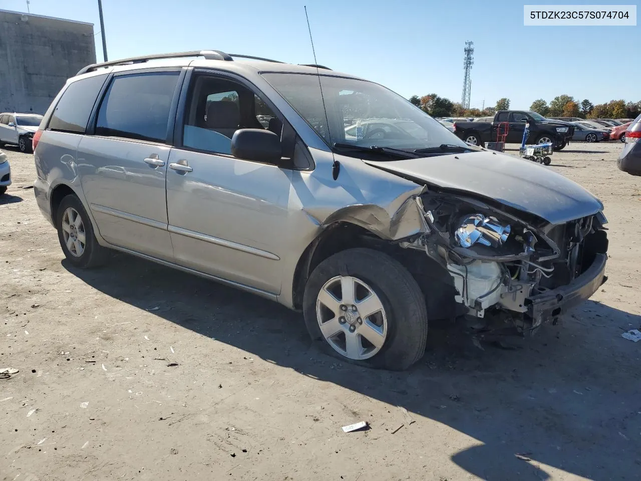 5TDZK23C57S074704 2007 Toyota Sienna Ce