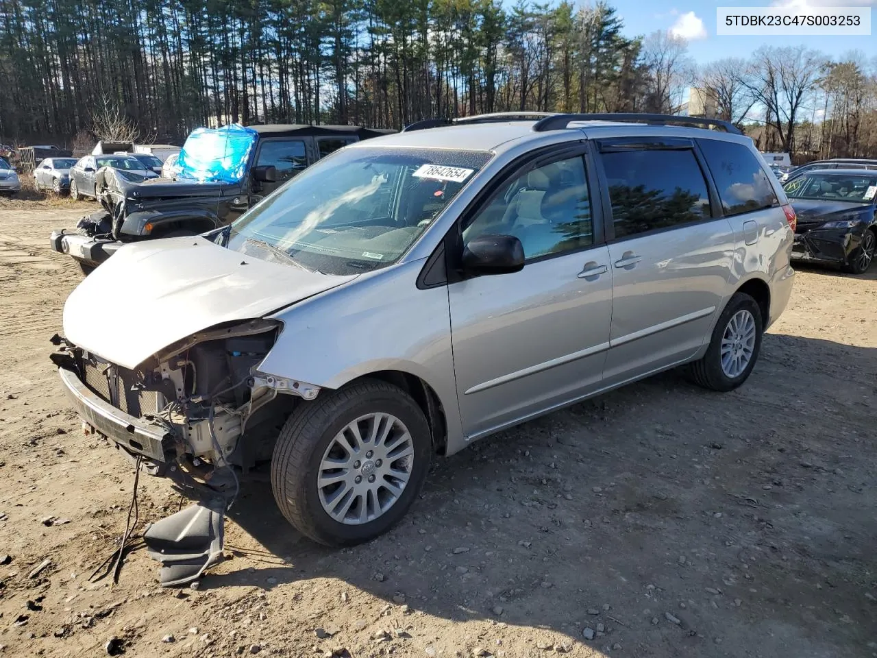 2007 Toyota Sienna Le VIN: 5TDBK23C47S003253 Lot: 78642654