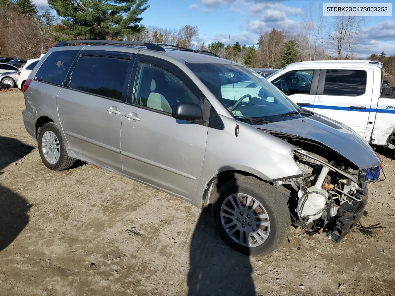 2007 Toyota Sienna Le VIN: 5TDBK23C47S003253 Lot: 78642654