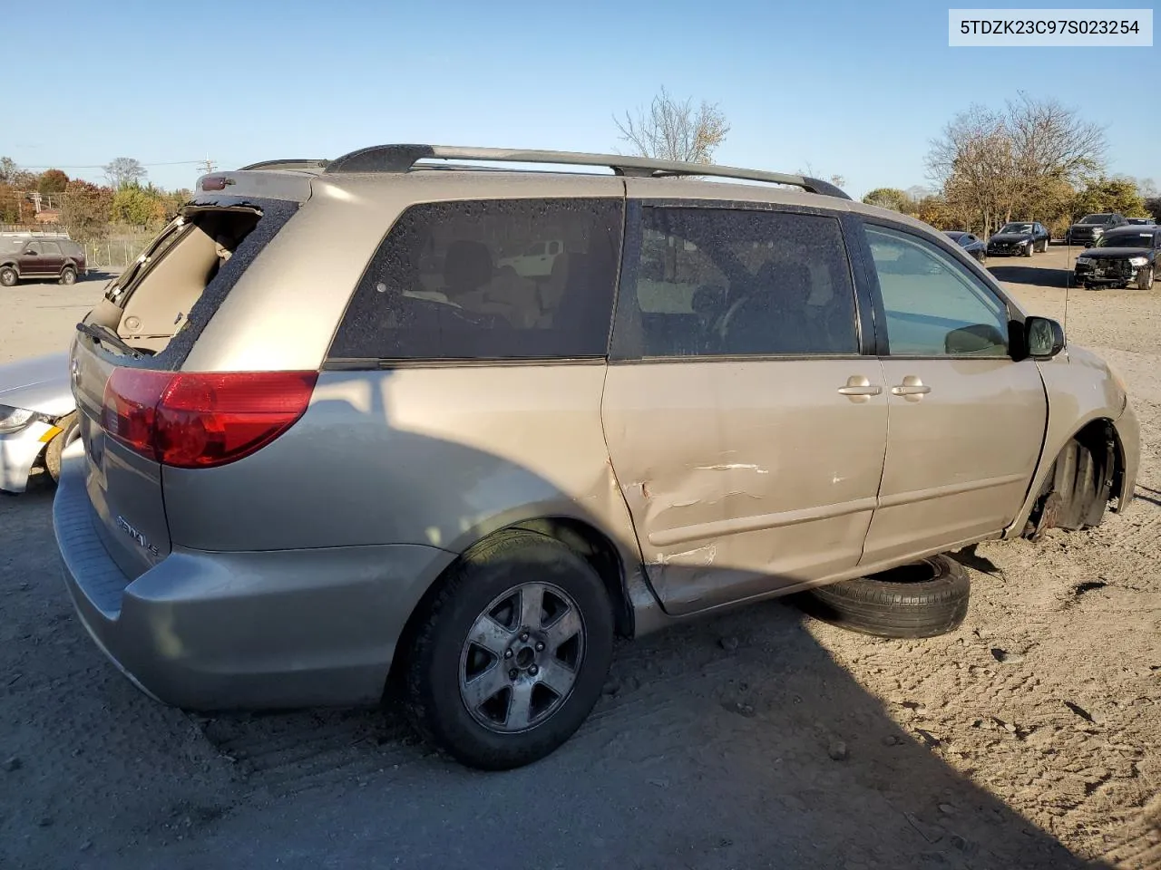 2007 Toyota Sienna Ce VIN: 5TDZK23C97S023254 Lot: 78657494