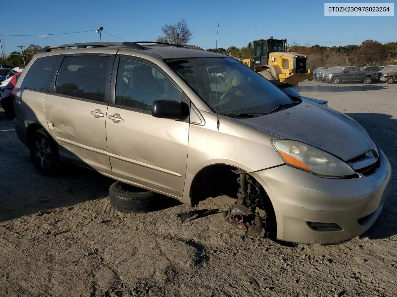 2007 Toyota Sienna Ce VIN: 5TDZK23C97S023254 Lot: 78657494