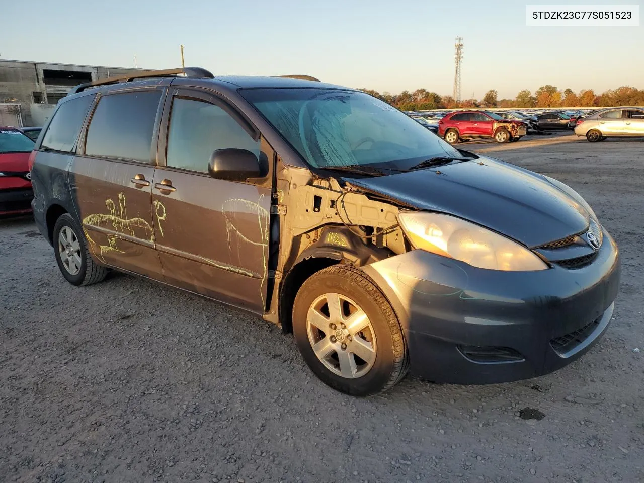 5TDZK23C77S051523 2007 Toyota Sienna Ce