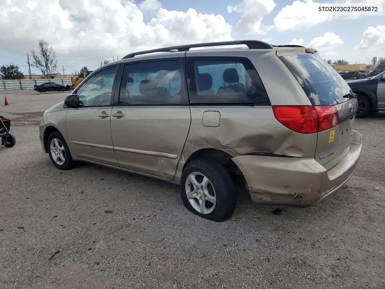 2007 Toyota Sienna Ce VIN: 5TDZK23C27S045872 Lot: 78775394