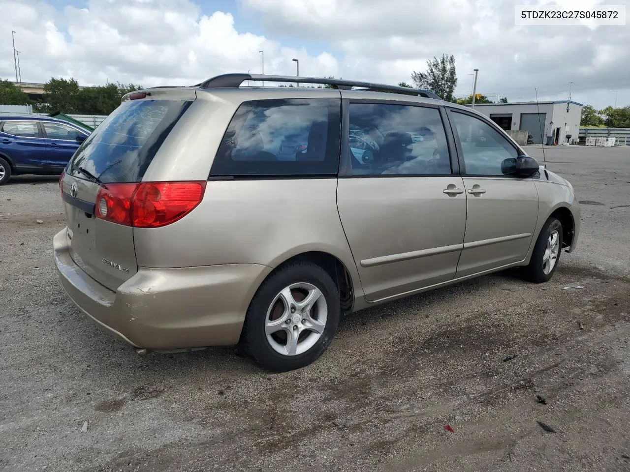 2007 Toyota Sienna Ce VIN: 5TDZK23C27S045872 Lot: 78775394