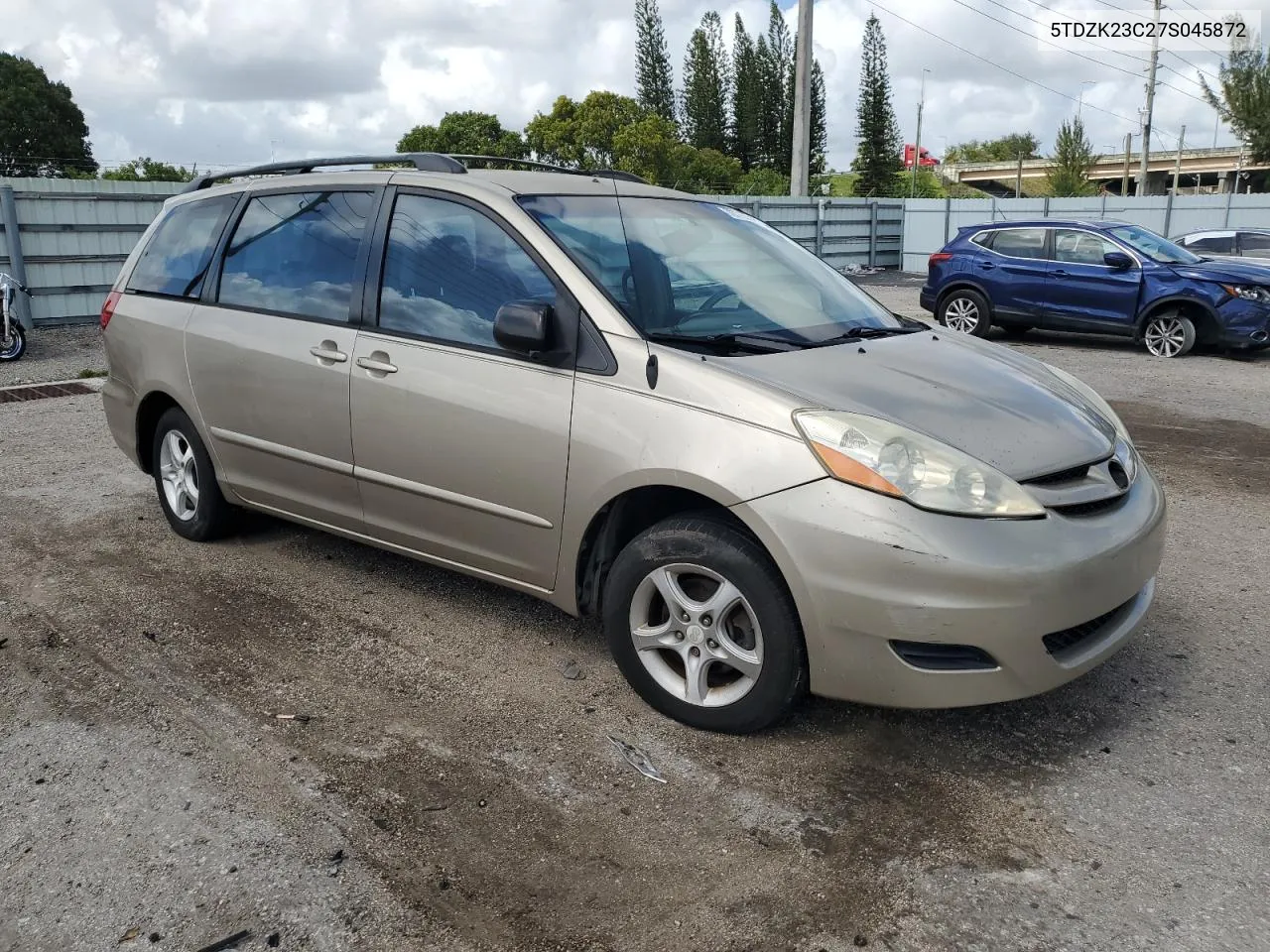 2007 Toyota Sienna Ce VIN: 5TDZK23C27S045872 Lot: 78775394