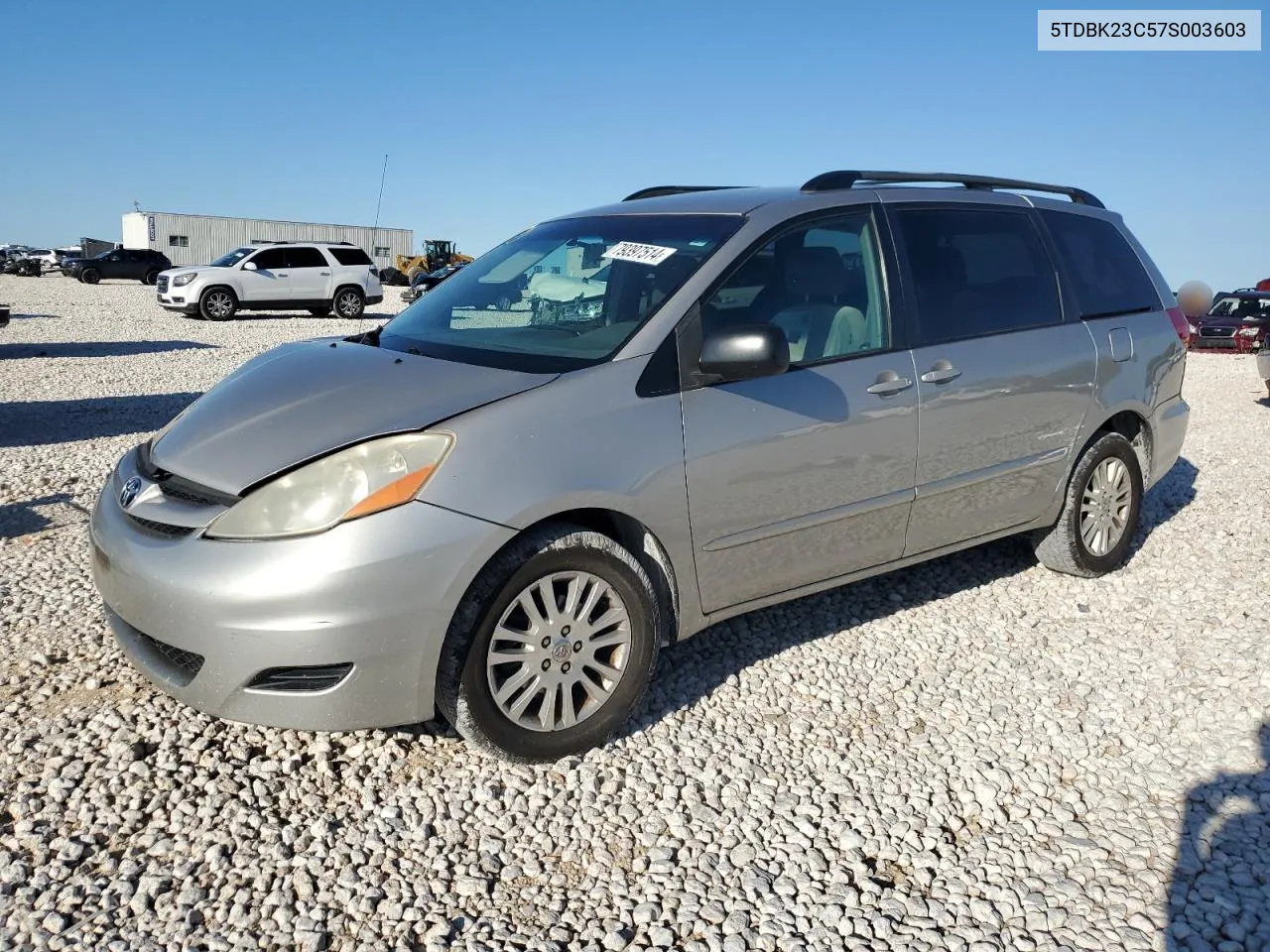 2007 Toyota Sienna Le VIN: 5TDBK23C57S003603 Lot: 79397514