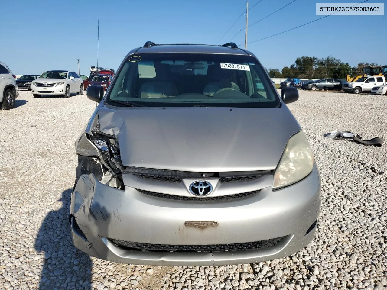 2007 Toyota Sienna Le VIN: 5TDBK23C57S003603 Lot: 79397514