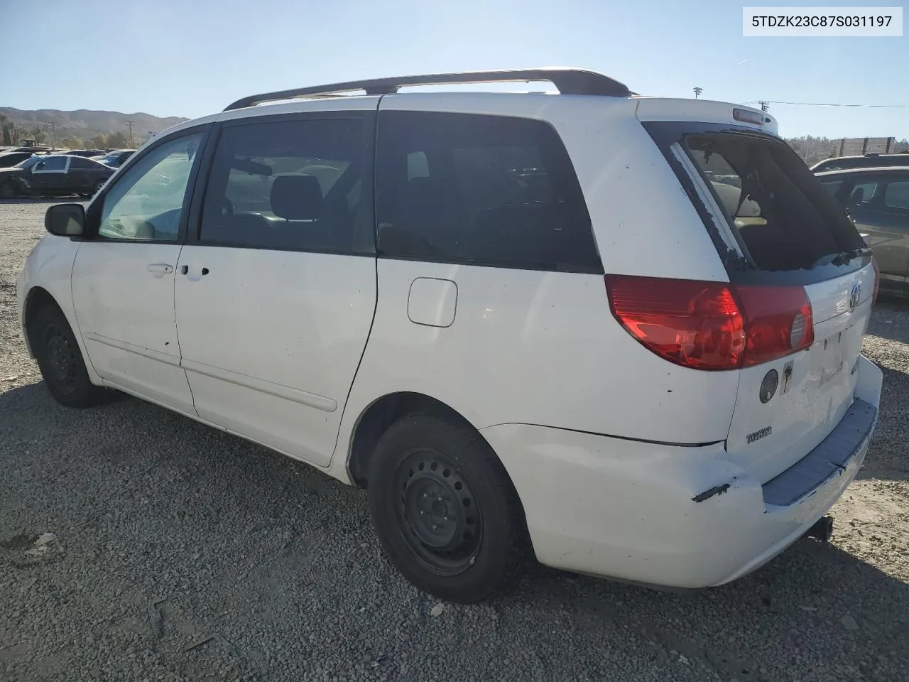 2007 Toyota Sienna Ce VIN: 5TDZK23C87S031197 Lot: 79544614