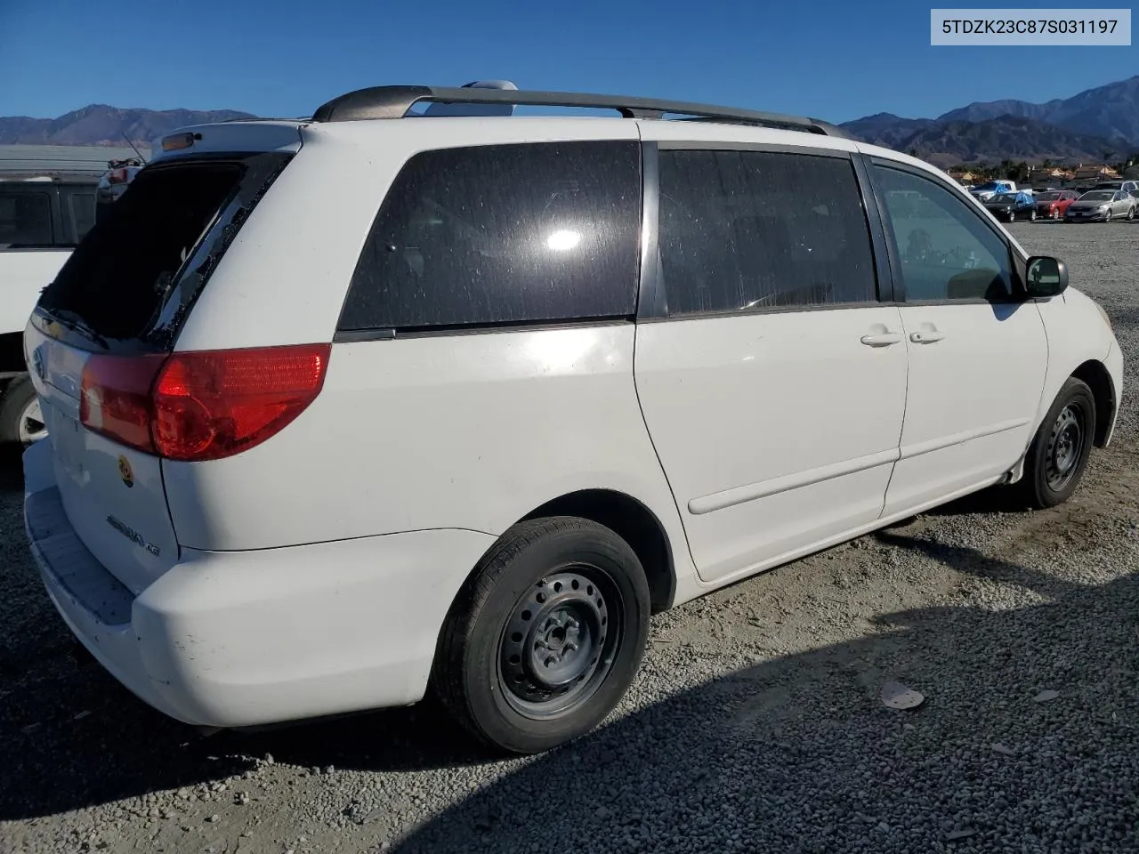 2007 Toyota Sienna Ce VIN: 5TDZK23C87S031197 Lot: 79544614