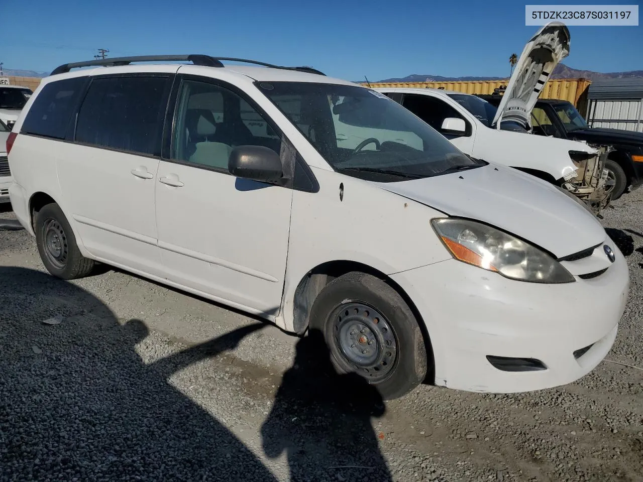 2007 Toyota Sienna Ce VIN: 5TDZK23C87S031197 Lot: 79544614