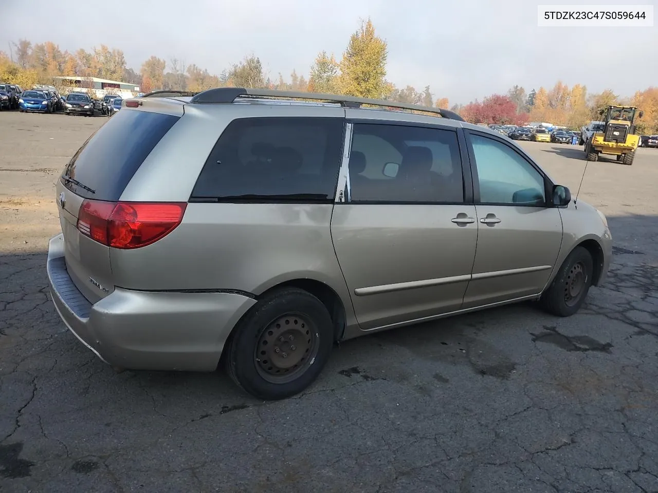 2007 Toyota Sienna Ce VIN: 5TDZK23C47S059644 Lot: 79688214