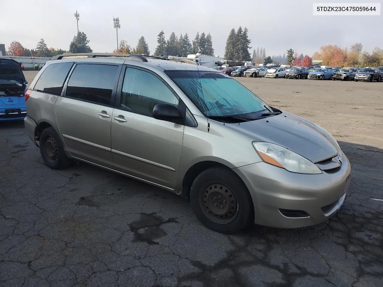 2007 Toyota Sienna Ce VIN: 5TDZK23C47S059644 Lot: 79688214