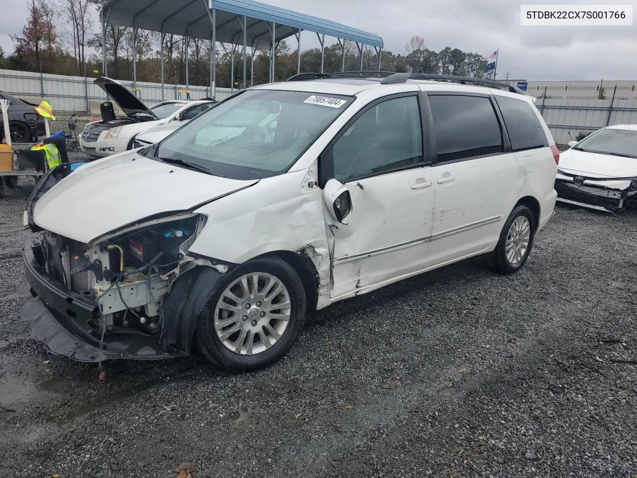 2007 Toyota Sienna Xle VIN: 5TDBK22CX7S001766 Lot: 79857404