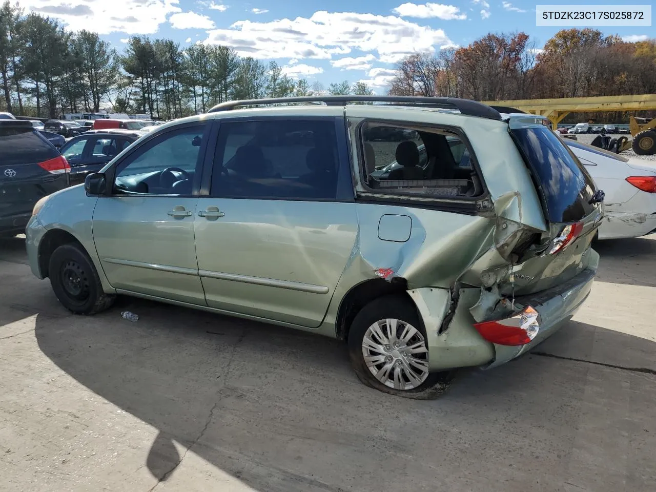 2007 Toyota Sienna Ce VIN: 5TDZK23C17S025872 Lot: 80236244