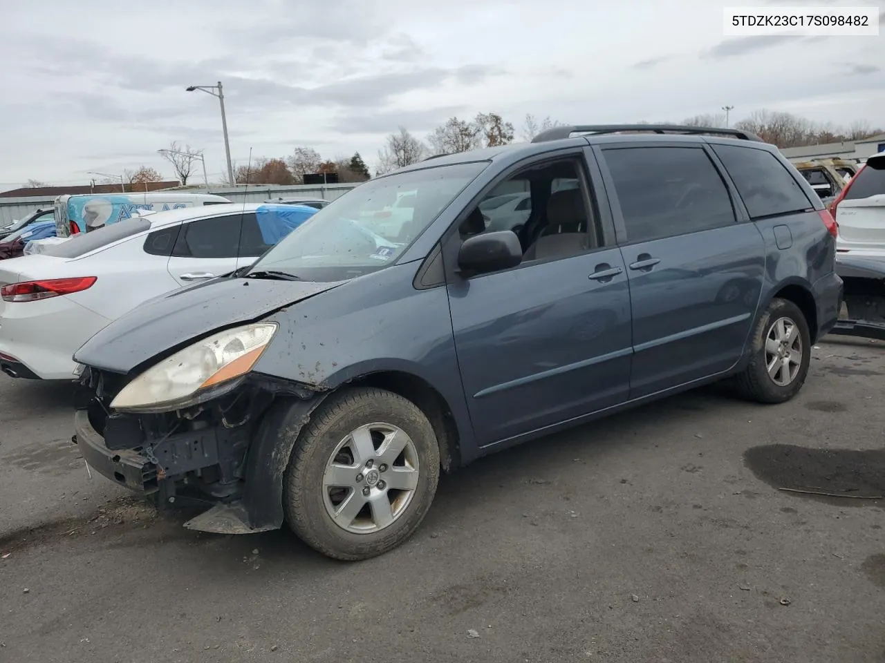 2007 Toyota Sienna Ce VIN: 5TDZK23C17S098482 Lot: 80826694