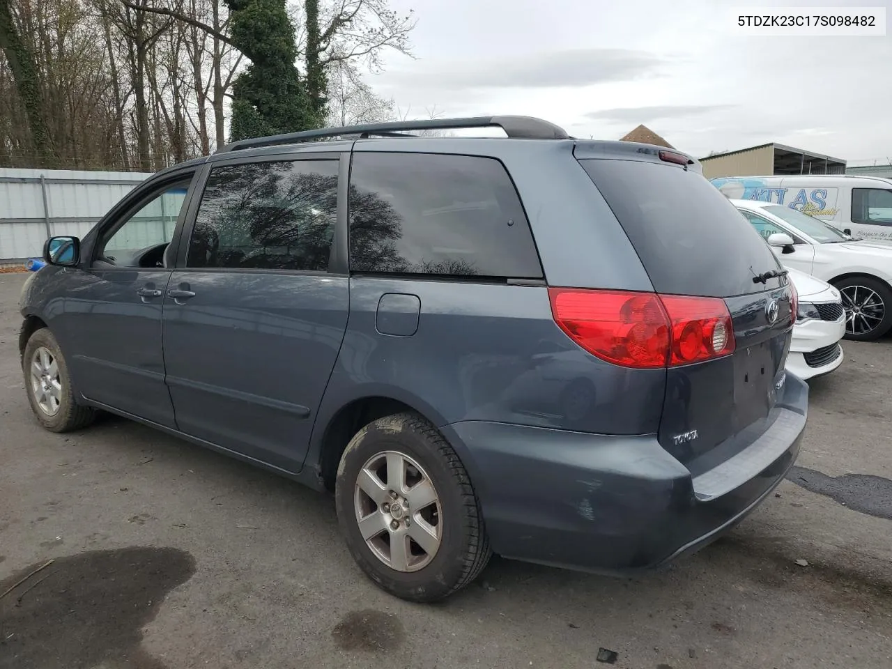 2007 Toyota Sienna Ce VIN: 5TDZK23C17S098482 Lot: 80826694