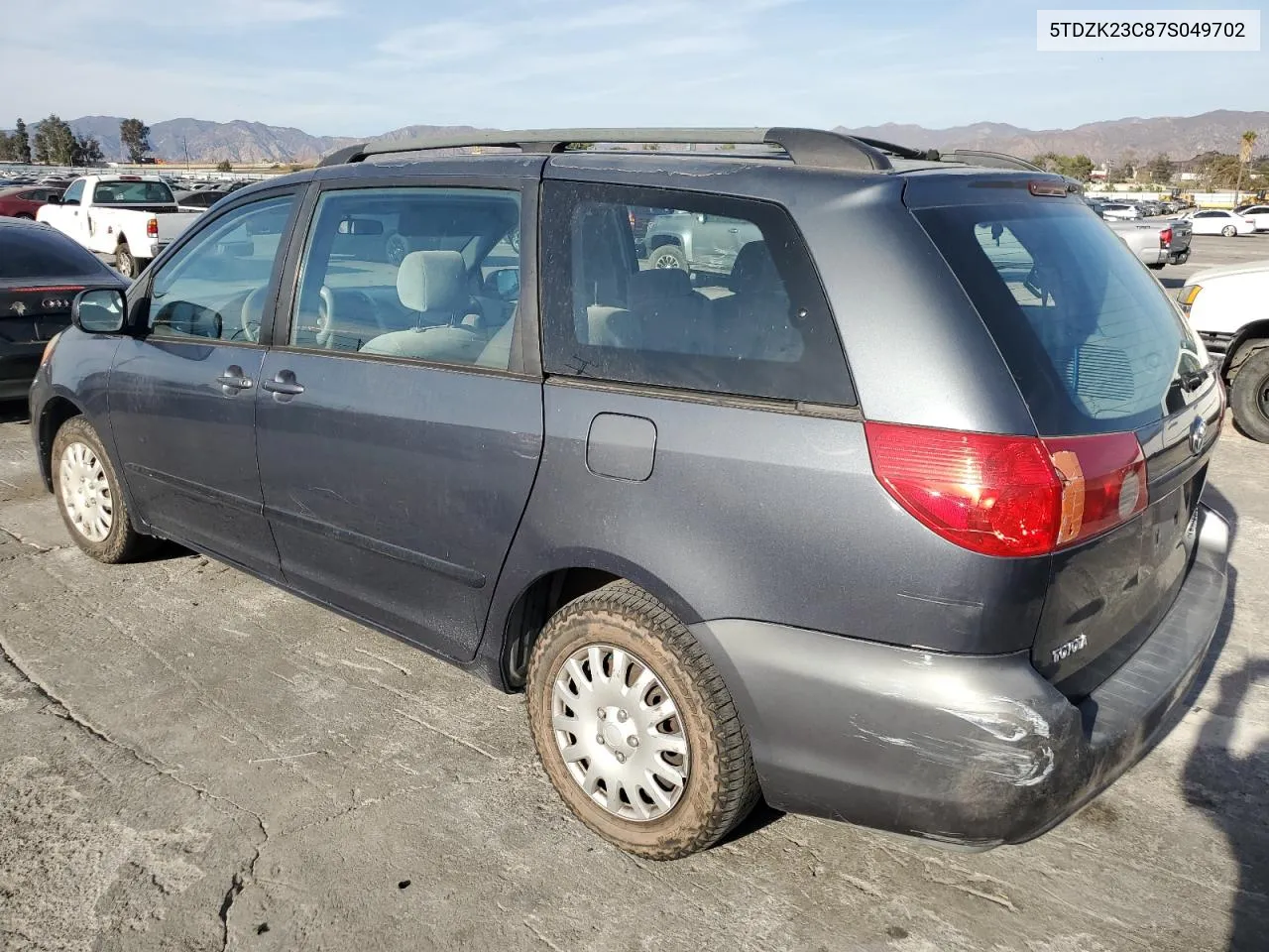 2007 Toyota Sienna Ce VIN: 5TDZK23C87S049702 Lot: 81590574