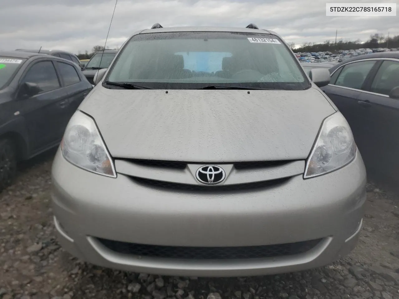 2008 Toyota Sienna Xle VIN: 5TDZK22C78S165718 Lot: 48132154