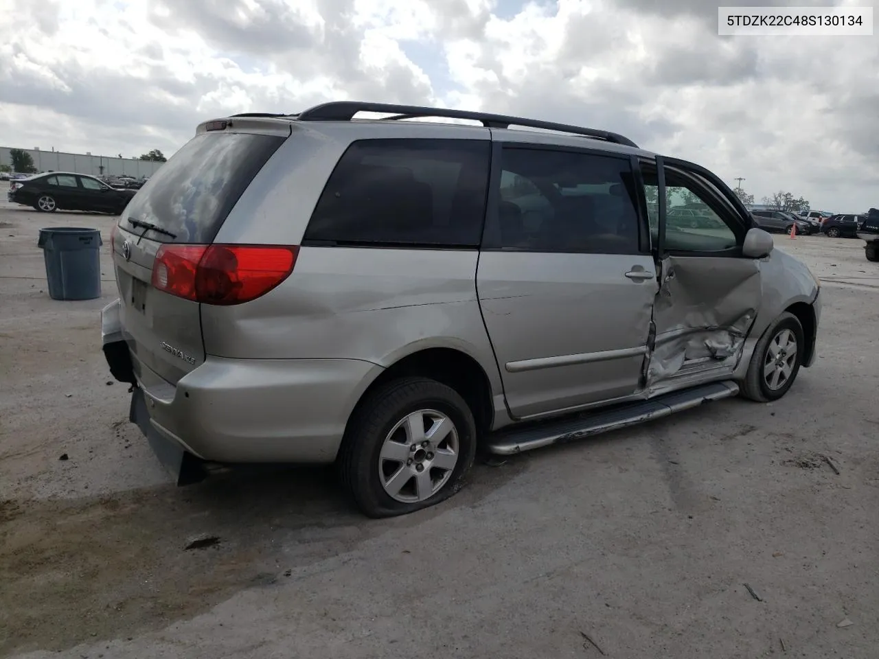 2008 Toyota Sienna Xle VIN: 5TDZK22C48S130134 Lot: 50100084