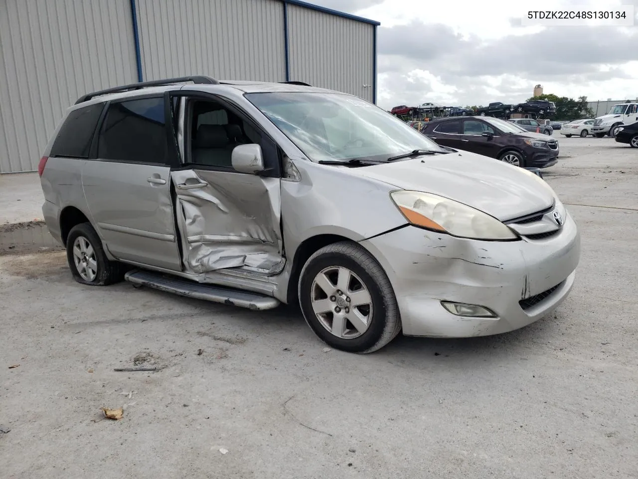 2008 Toyota Sienna Xle VIN: 5TDZK22C48S130134 Lot: 50100084