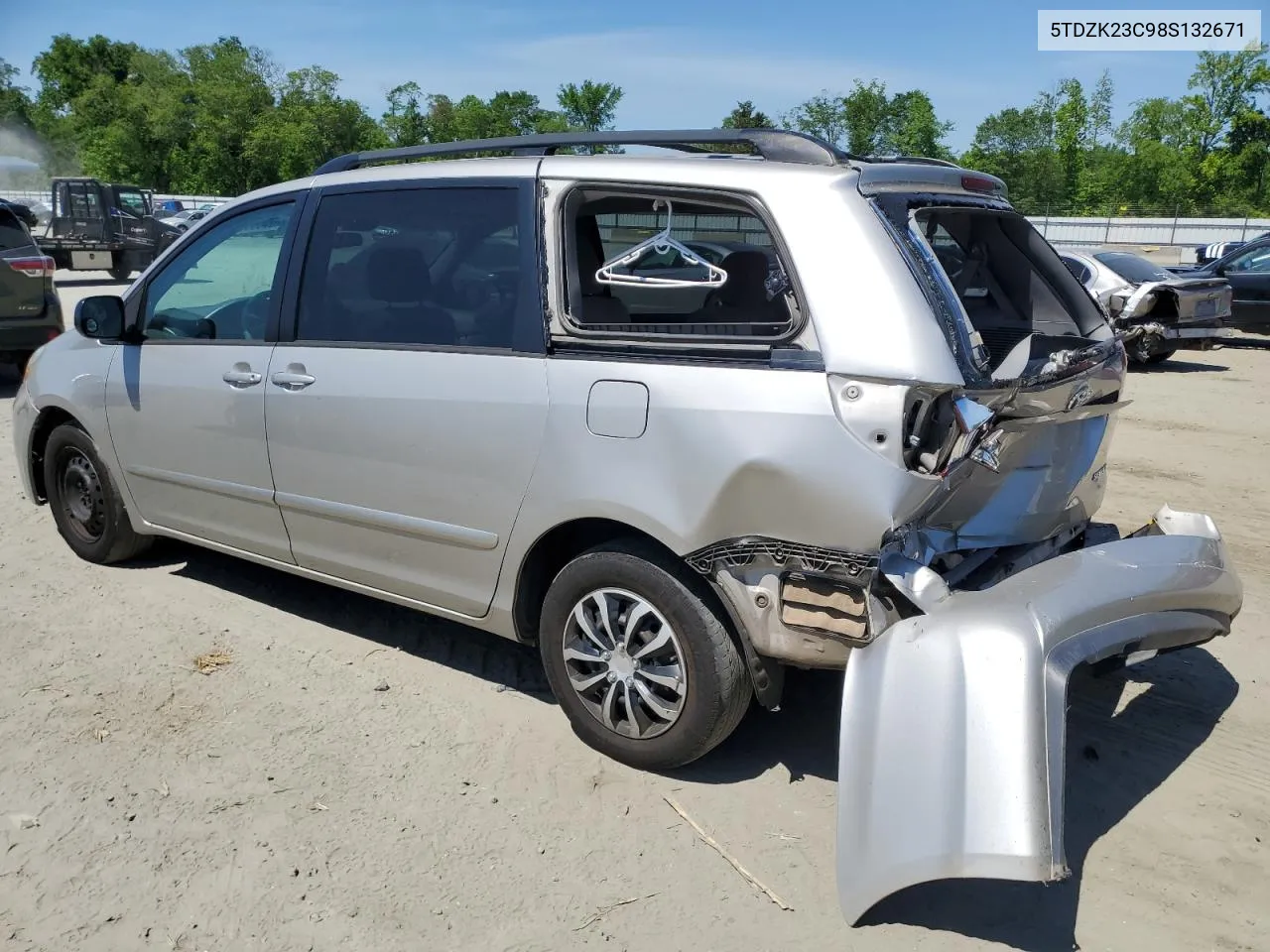 2008 Toyota Sienna Ce VIN: 5TDZK23C98S132671 Lot: 52656724