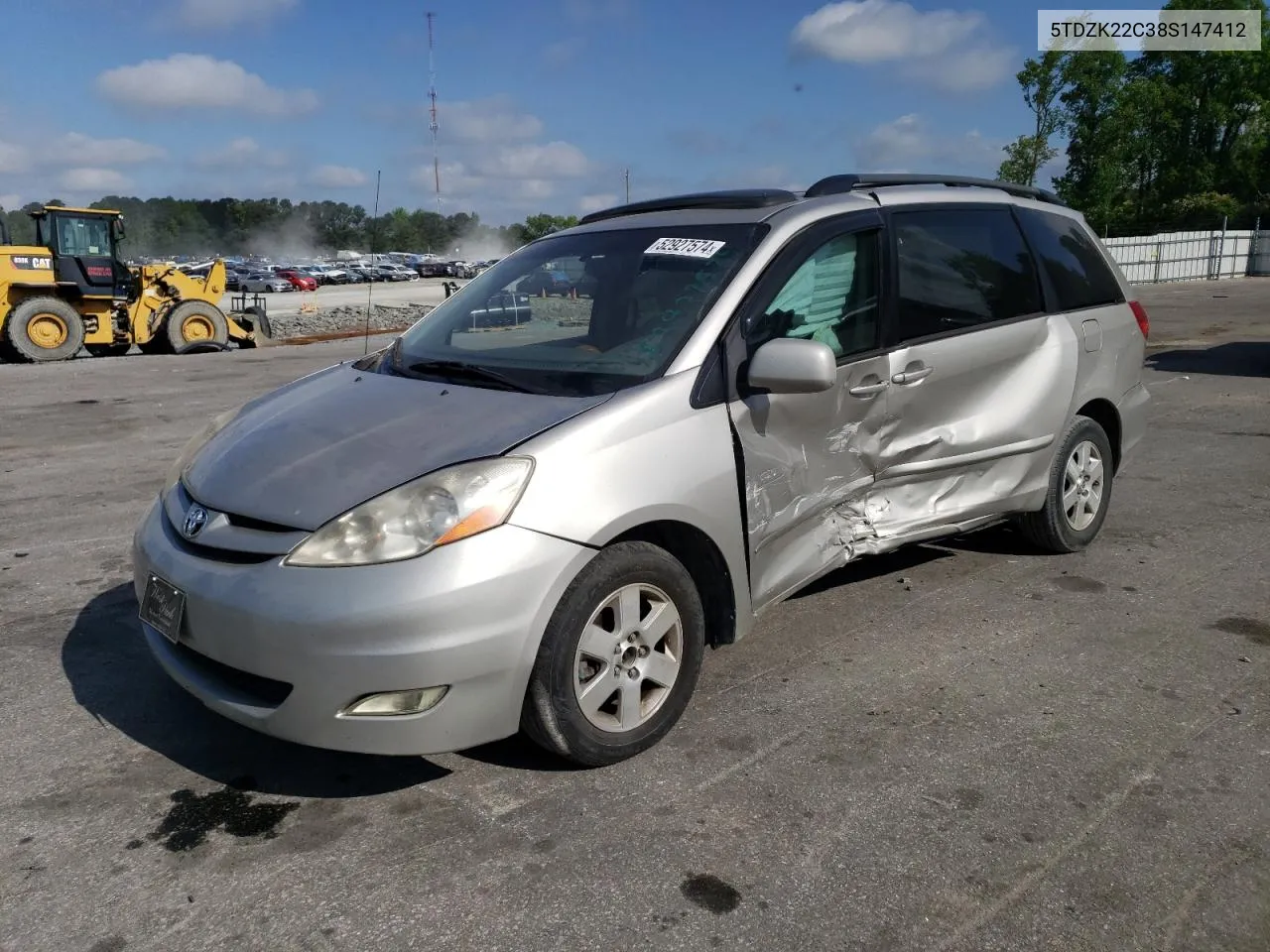 5TDZK22C38S147412 2008 Toyota Sienna Xle