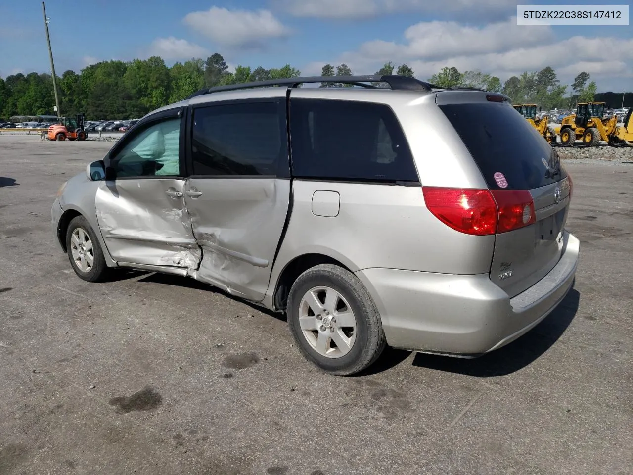 2008 Toyota Sienna Xle VIN: 5TDZK22C38S147412 Lot: 52927574