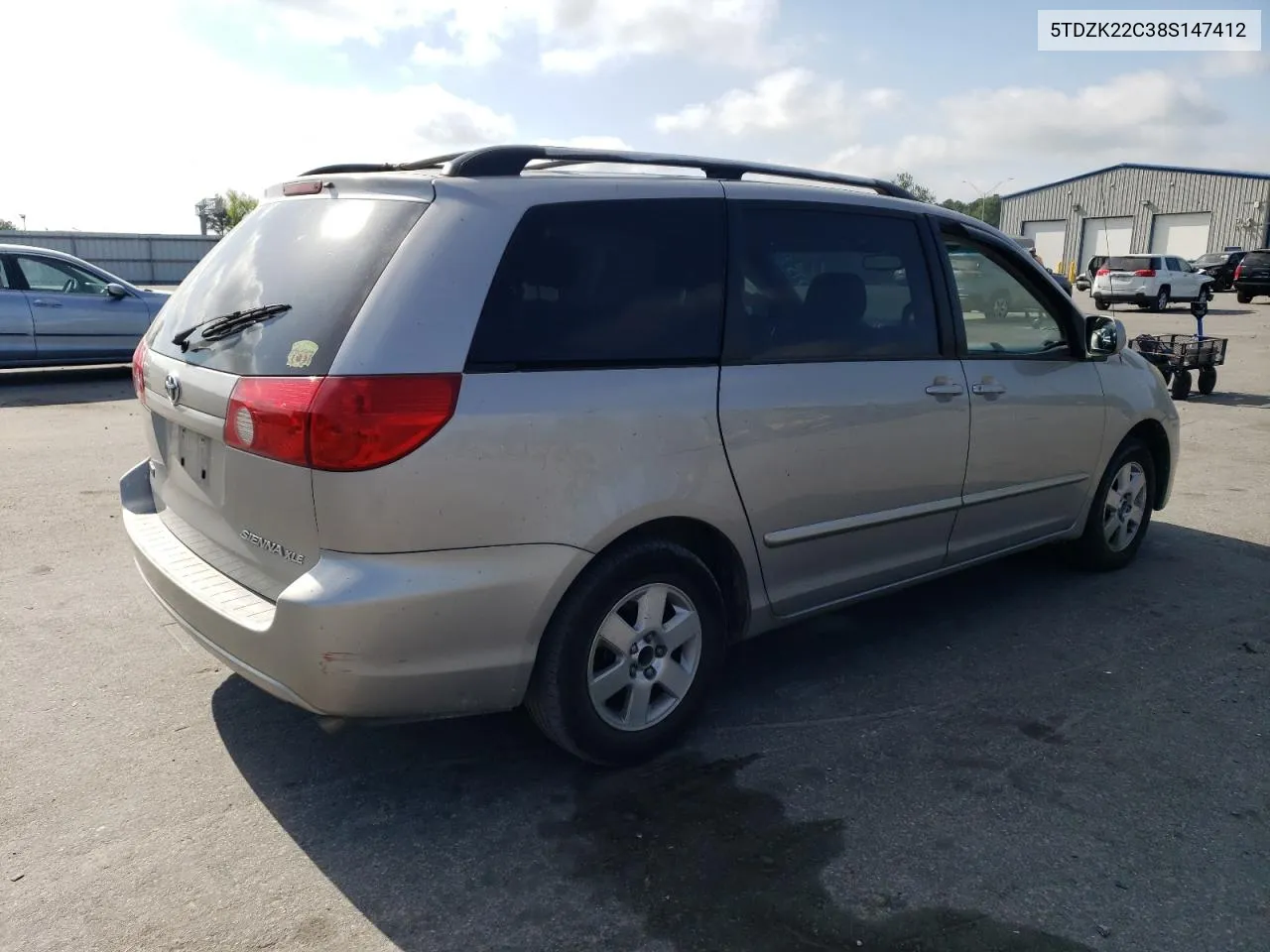 2008 Toyota Sienna Xle VIN: 5TDZK22C38S147412 Lot: 52927574