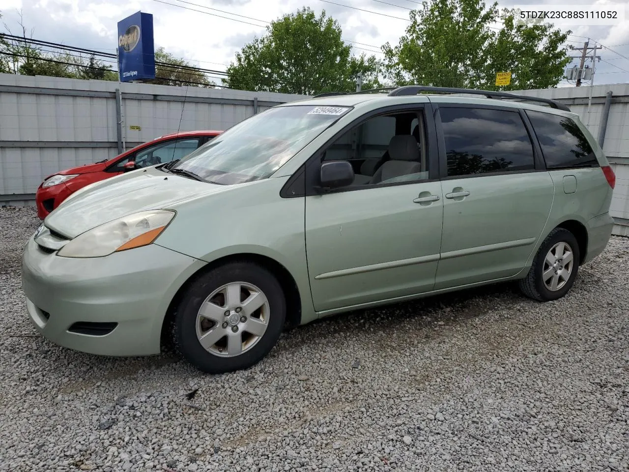 2008 Toyota Sienna Ce VIN: 5TDZK23C88S111052 Lot: 52949464