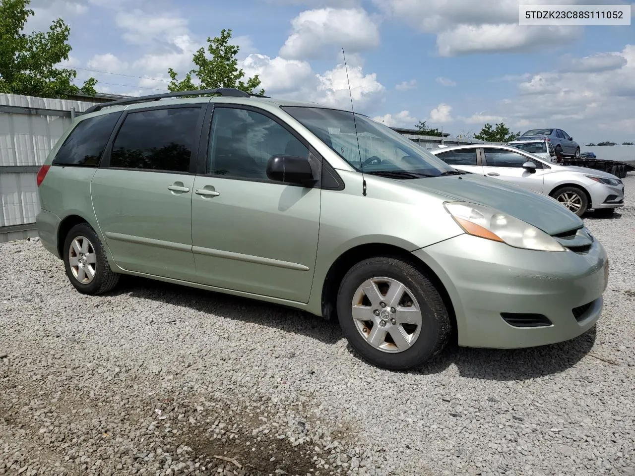 2008 Toyota Sienna Ce VIN: 5TDZK23C88S111052 Lot: 52949464