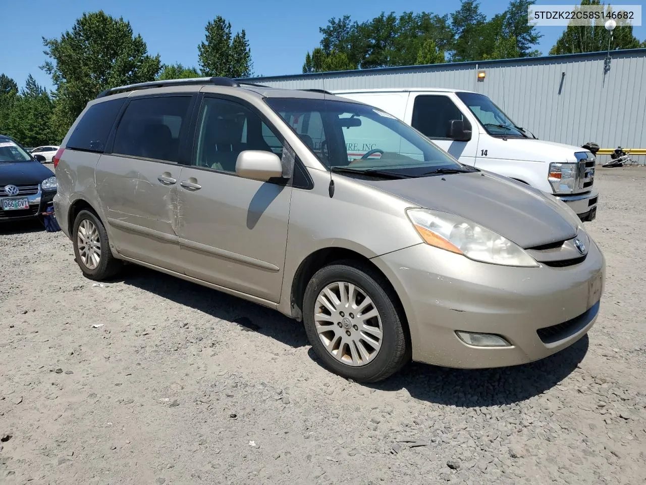 2008 Toyota Sienna Xle VIN: 5TDZK22C58S146682 Lot: 62378684