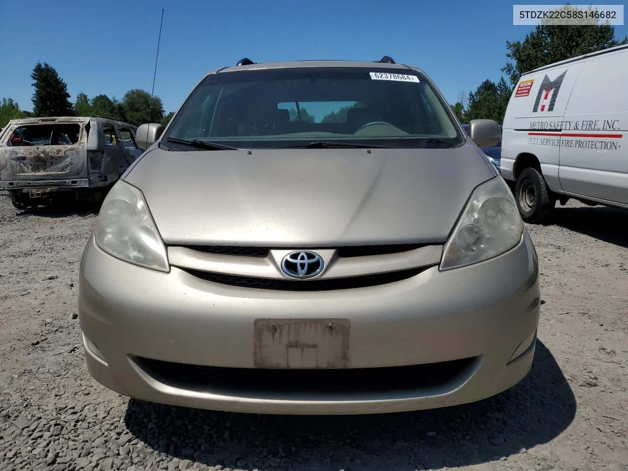 2008 Toyota Sienna Xle VIN: 5TDZK22C58S146682 Lot: 62378684